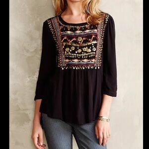 Anthropologie Ari Embellished Tunic